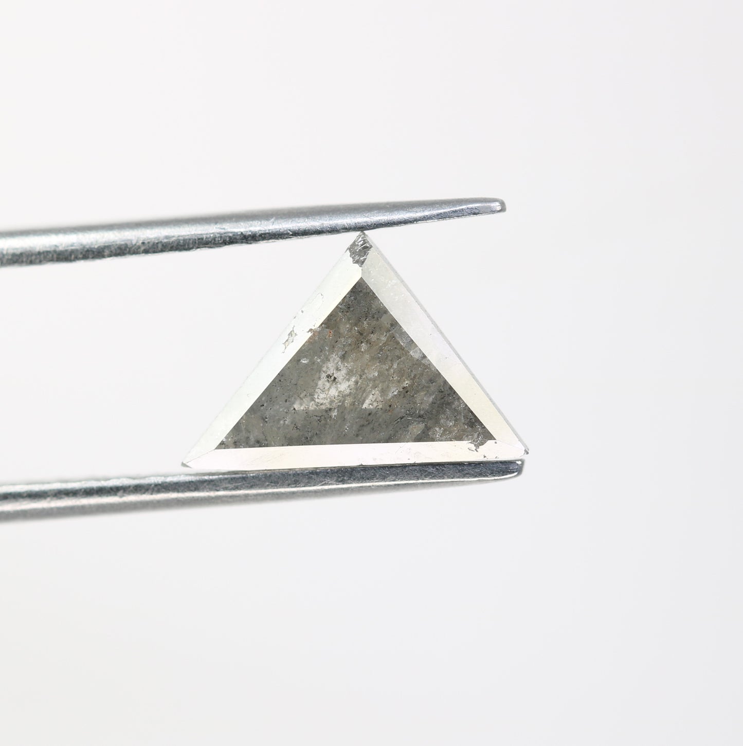 1.75 CT Salt And Pepper Triangle Shape Diamond For Engagement Ring - JayKrishna Diamond