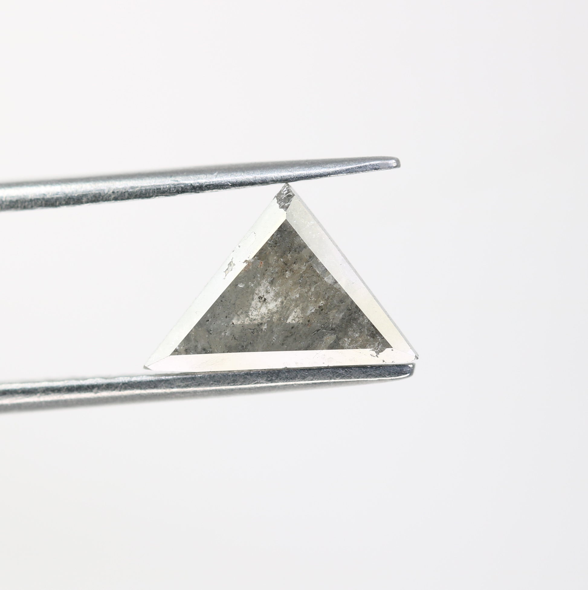 1.75 CT Salt And Pepper Triangle Shape Diamond For Engagement Ring - JayKrishna Diamond