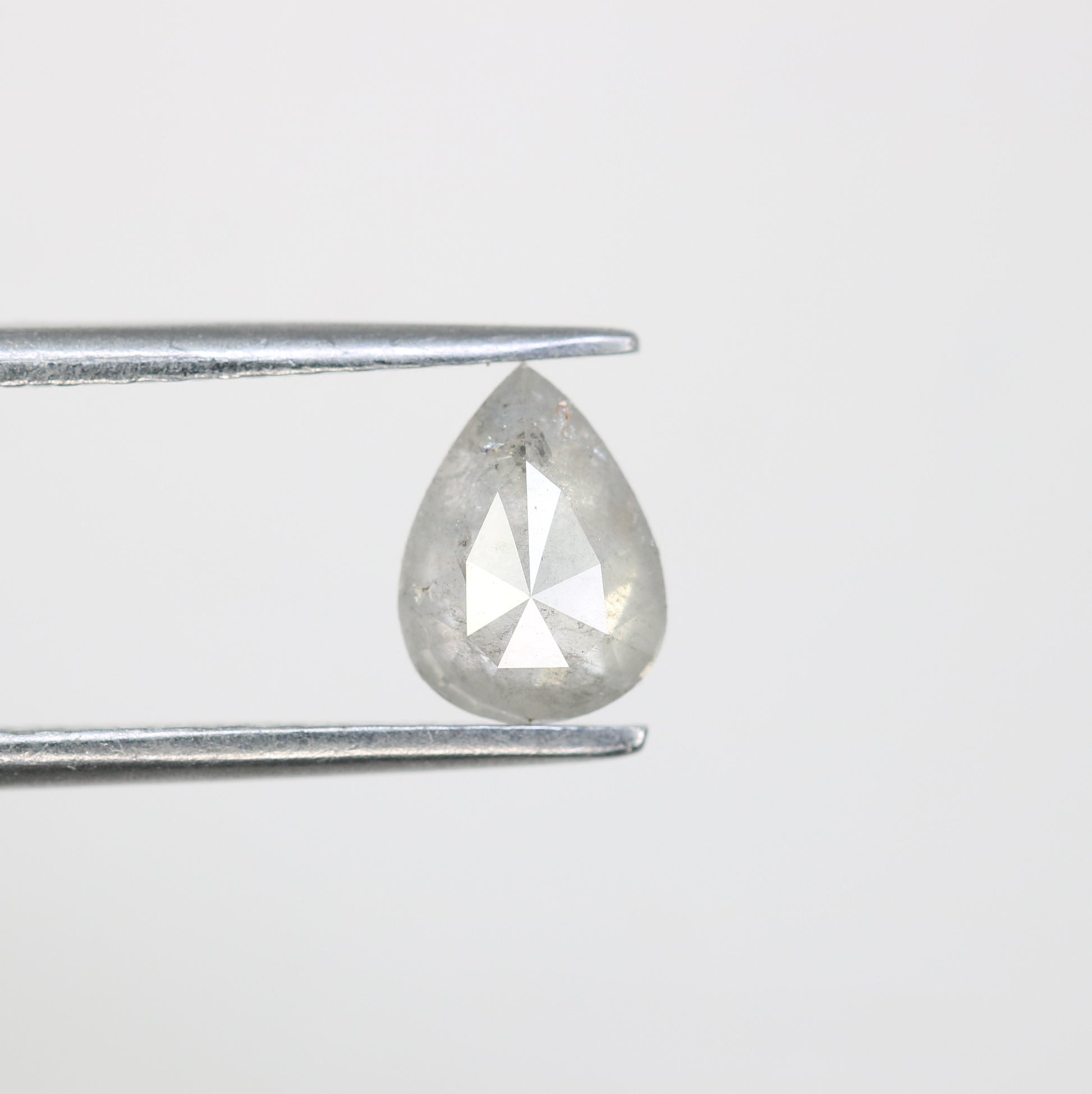 0.87 CT Pear Cut Salt And Pepper Diamond For Engagement Ring - JayKrishna Diamond