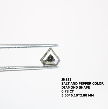 0.78 CT Diamond Cut Salt And Pepper Diamond For Engagement Ring - JayKrishna Diamond
