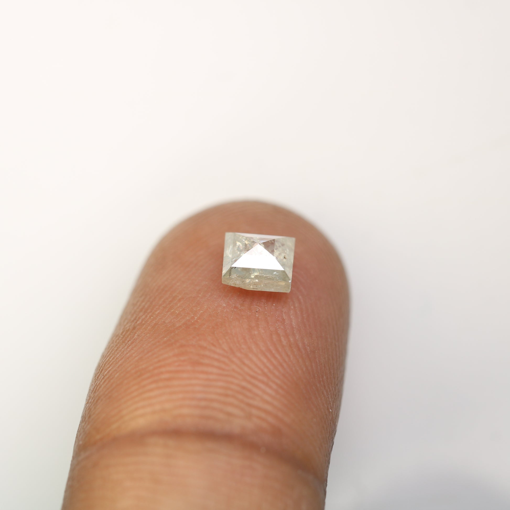 0.88 CT Grey Square Shape Diamond For Engagement Ring - JayKrishna Diamond