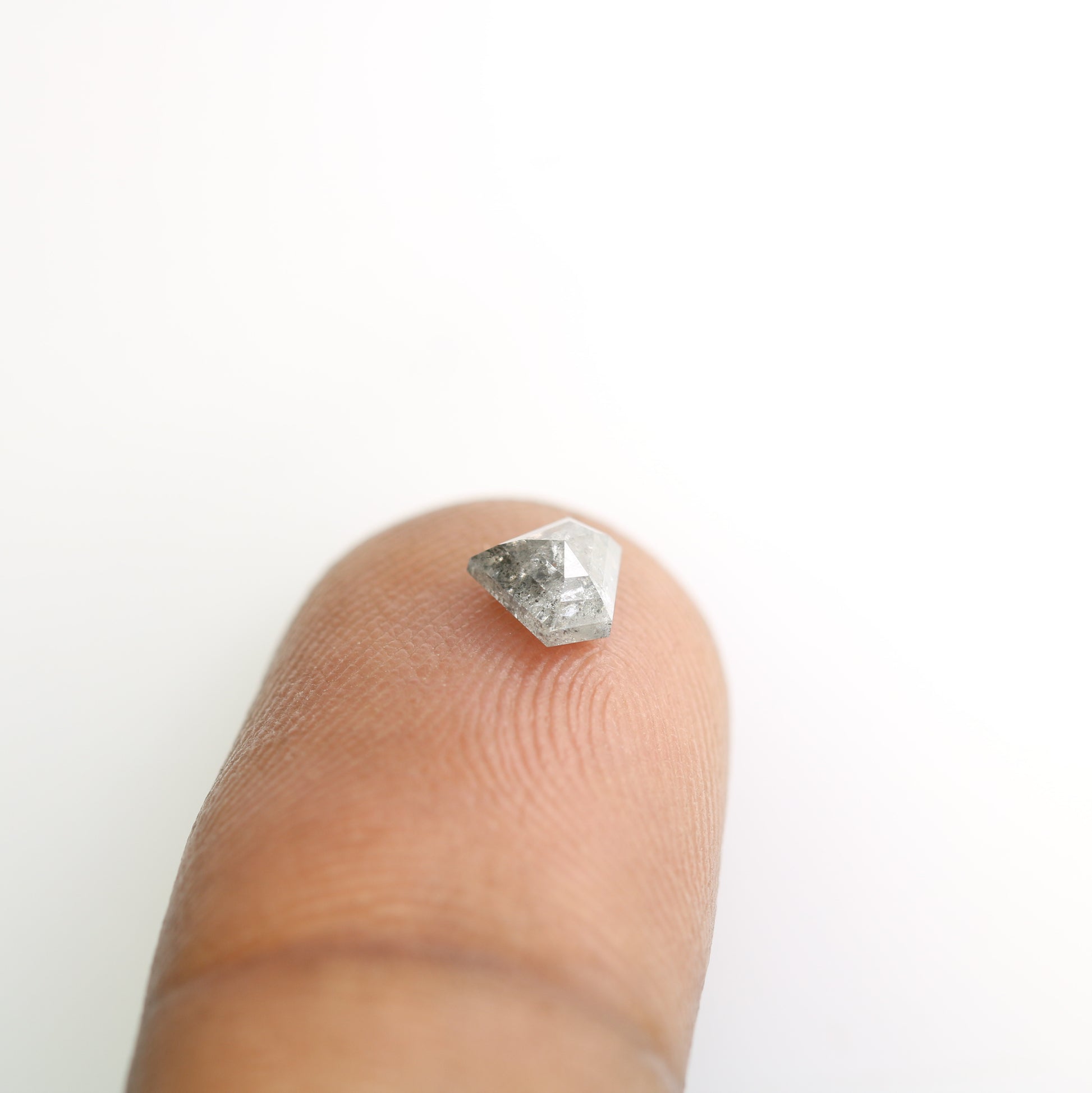 0.62 CT Diamond Shape Salt and Pepper Diamond for a Distinctive Engagement Ring: Stylish Gemstone Jewelry Option - JayKrishna Diamond