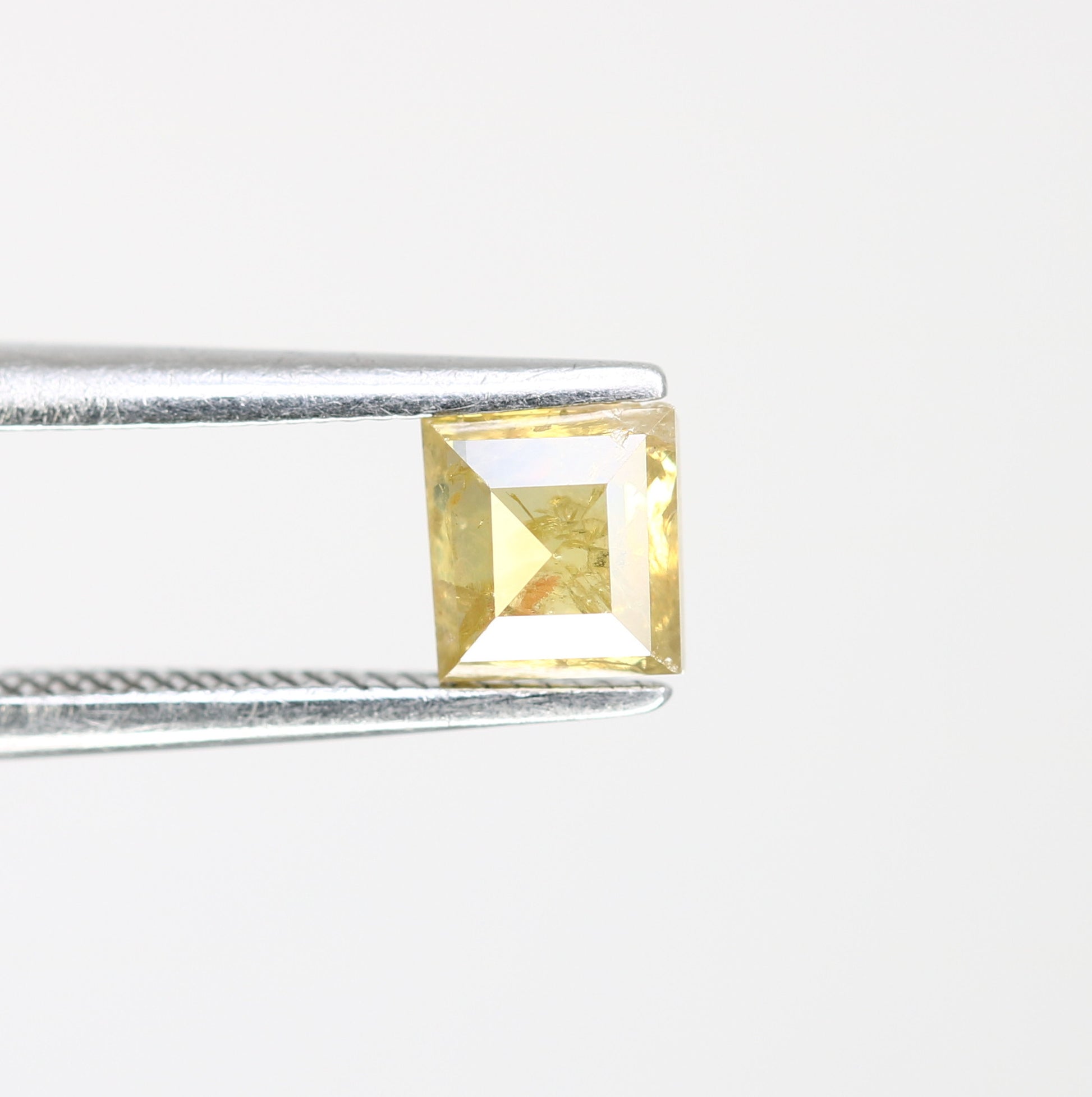 0.68 CT Unique Square Shape 4.70 MM Fancy Orange Diamond For Designer Jewelry - JayKrishna Diamond