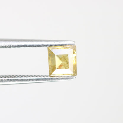 0.68 CT Unique Square Shape 4.70 MM Fancy Orange Diamond For Designer Jewelry - JayKrishna Diamond