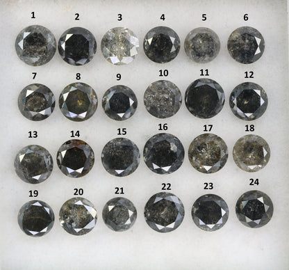 Captivating Brilliance: Explore Our Range of 0.51 CT to 0.69 CT Salt and Pepper Round Brilliant Cut Diamonds! - JayKrishna Diamond