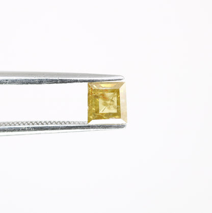 0.68 CT Unique Square Shape 4.70 MM Fancy Orange Diamond For Designer Jewelry - JayKrishna Diamond