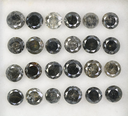 Captivating Brilliance: Explore Our Range of 0.51 CT to 0.69 CT Salt and Pepper Round Brilliant Cut Diamonds! - JayKrishna Diamond