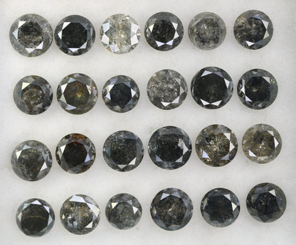 Captivating Brilliance: Explore Our Range of 0.51 CT to 0.69 CT Salt and Pepper Round Brilliant Cut Diamonds! - JayKrishna Diamond