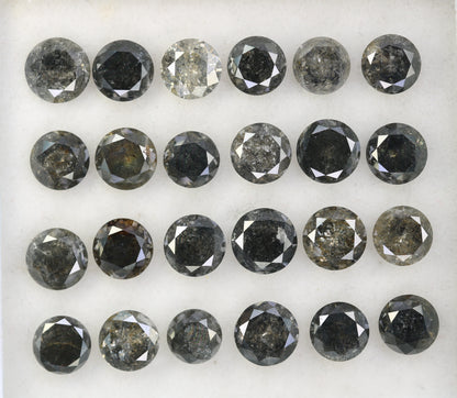 Captivating Brilliance: Explore Our Range of 0.51 CT to 0.69 CT Salt and Pepper Round Brilliant Cut Diamonds! - JayKrishna Diamond