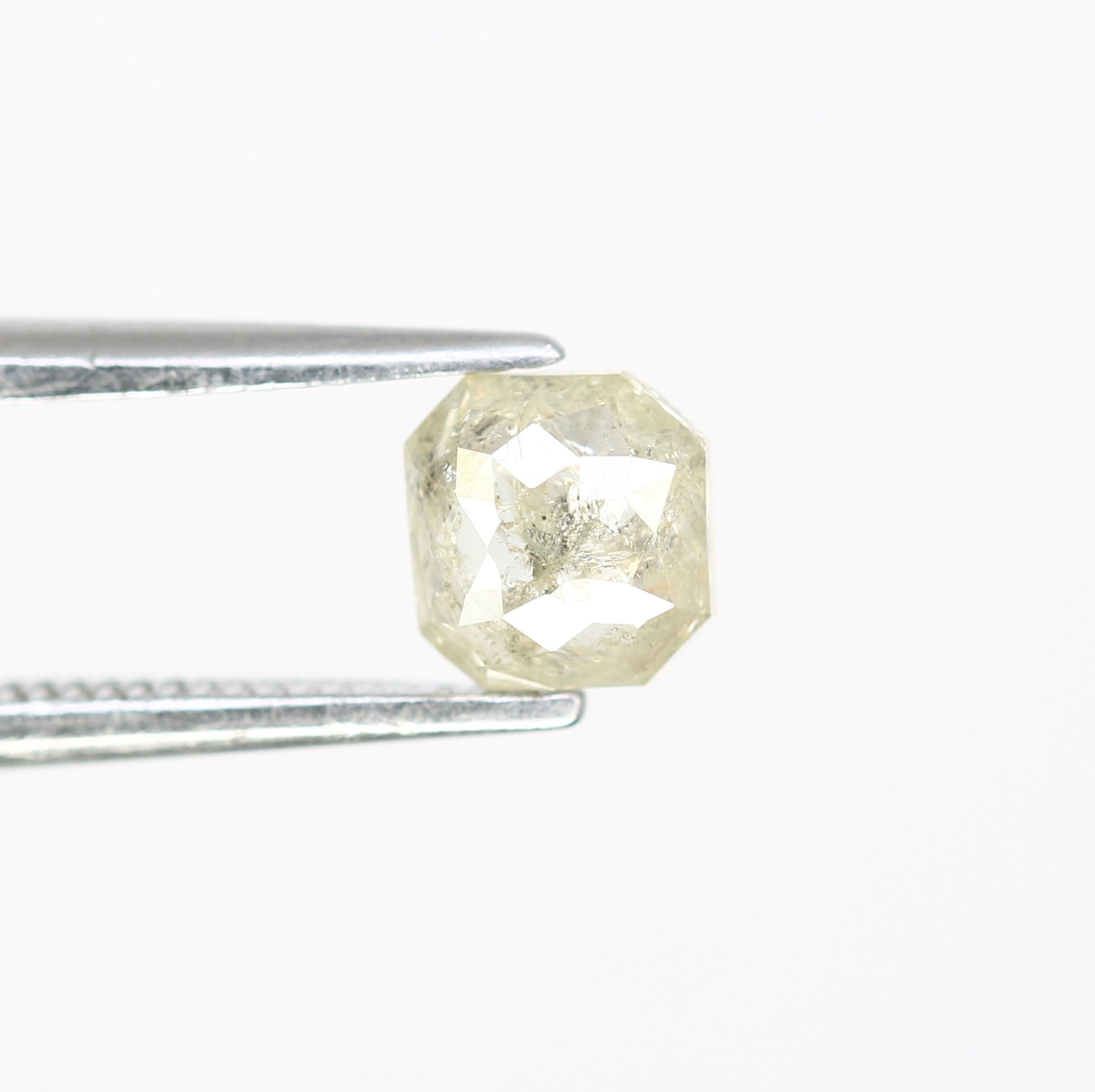 0.54 CT Polished Asscher Shape 5.00 MM Loose Grey Diamond For Proposal Ring - JayKrishna Diamond