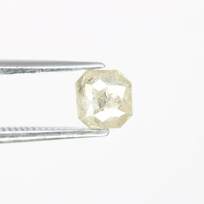 0.54 CT Polished Asscher Shape 5.00 MM Loose Grey Diamond For Proposal Ring - JayKrishna Diamond