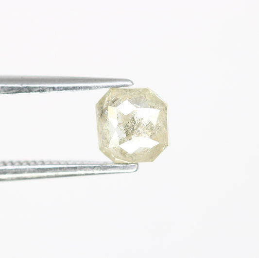 0.54 CT Polished Asscher Shape 5.00 MM Loose Grey Diamond For Proposal Ring - JayKrishna Diamond