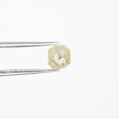 0.54 CT Polished Asscher Shape 5.00 MM Loose Grey Diamond For Proposal Ring - JayKrishna Diamond