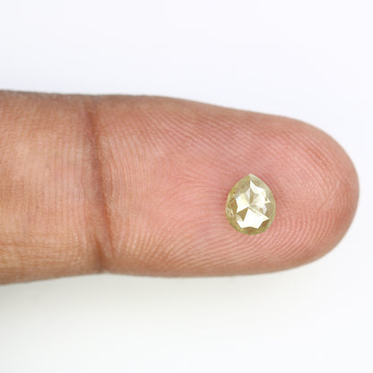 0.64 CT Natural Pear Shaped Grey Diamond (6.10 MM) for Timeless Antique Jewelry: Distinctive Gemstone Piece - JayKrishna Diamond