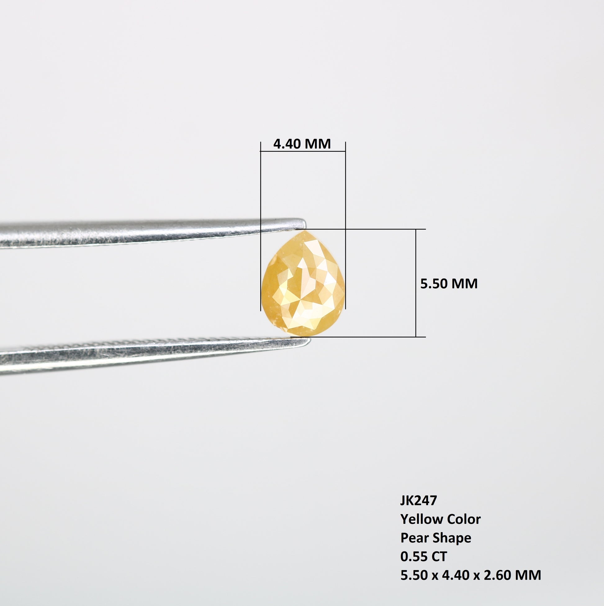 0.55 CT Fancy Yellow Pear-Shaped Diamond – Premium Loose Gem for High-End Designer Jewelry - JayKrishna Diamond