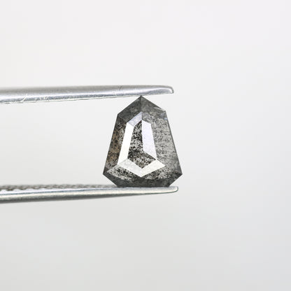 1.04 CT Salt And Pepper Shield Shaped Natural Diamond For Engagement Ring - JayKrishna Diamond