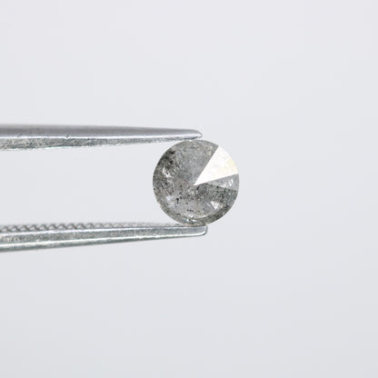 0.47 CT Round Brilliant Cut Salt And Pepper Loose Diamond For Engagement Ring - JayKrishna Diamond