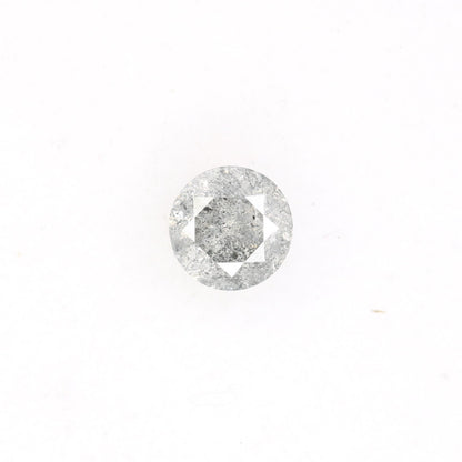 0.47 CT Round Brilliant Cut Salt And Pepper Loose Diamond For Engagement Ring - JayKrishna Diamond