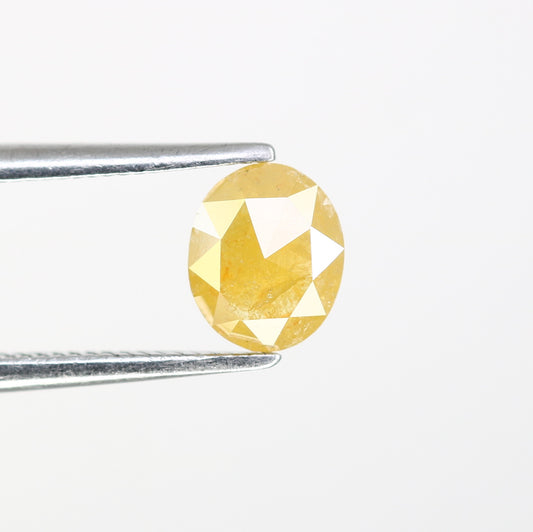 0.59 CT Fancy Yellow Oval-Shaped Diamond – Radiant Loose Gem for Meaningful Proposal Rings - JayKrishna Diamond