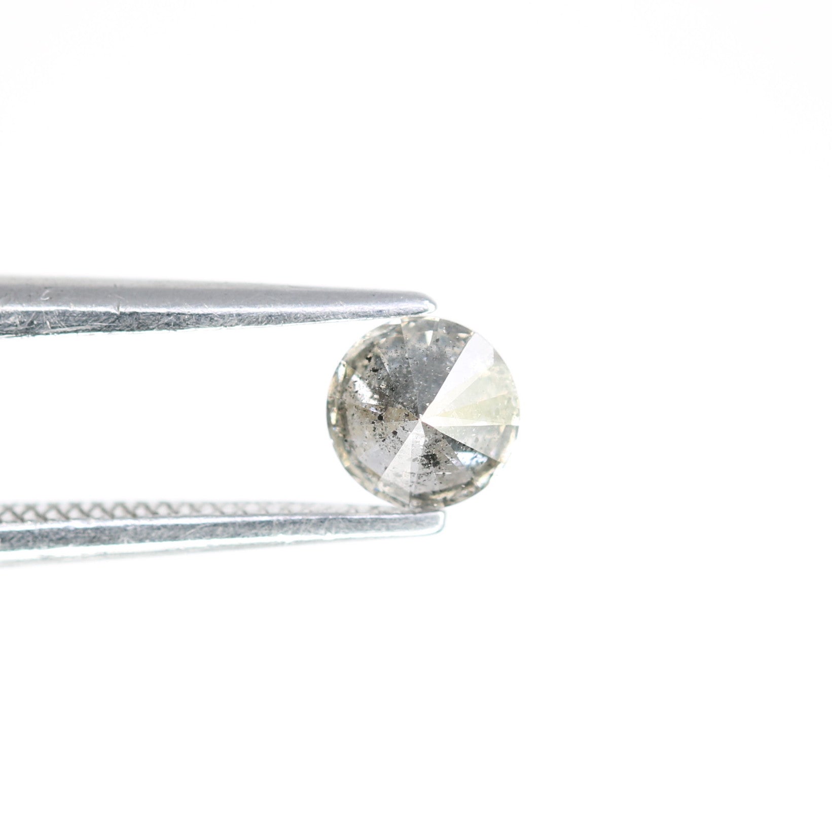 Unique 0.37 CT Salt & Pepper Round Brilliant Cut Diamond | Perfect for Engagement Rings - JayKrishna Diamond