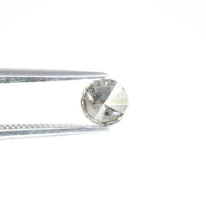 Unique 0.37 CT Salt & Pepper Round Brilliant Cut Diamond | Perfect for Engagement Rings - JayKrishna Diamond