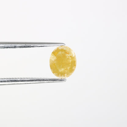 0.59 CT Fancy Yellow Oval-Shaped Diamond – Radiant Loose Gem for Meaningful Proposal Rings - JayKrishna Diamond