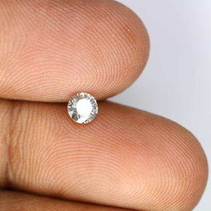 Unique 0.37 CT Salt & Pepper Round Brilliant Cut Diamond | Perfect for Engagement Rings - JayKrishna Diamond