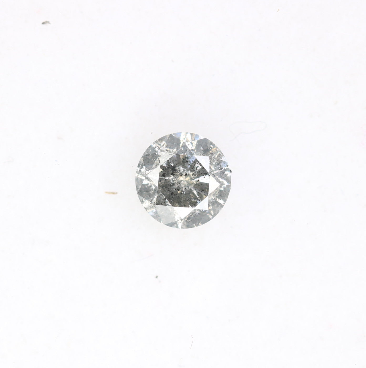 Unique 0.37 CT Salt & Pepper Round Brilliant Cut Diamond | Perfect for Engagement Rings - JayKrishna Diamond