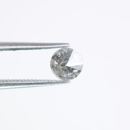 0.42 CT Salt and Pepper Round Brilliant Cut Diamond for Engagement Ring and Unique Bridal Jewelry - JayKrishna Diamond