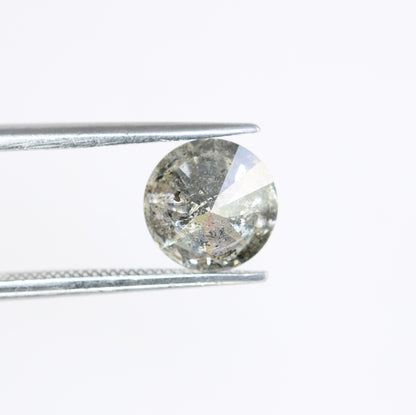1.52 Carat Natural Loose Salt And Pepper Round Brilliant Cut Diamond - JayKrishna Diamond