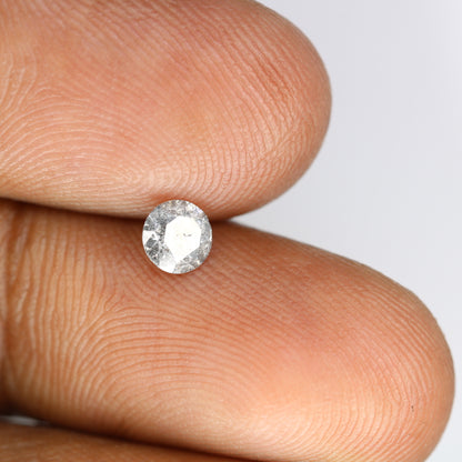 0.42 CT Salt and Pepper Round Brilliant Cut Diamond for Engagement Ring and Unique Bridal Jewelry - JayKrishna Diamond