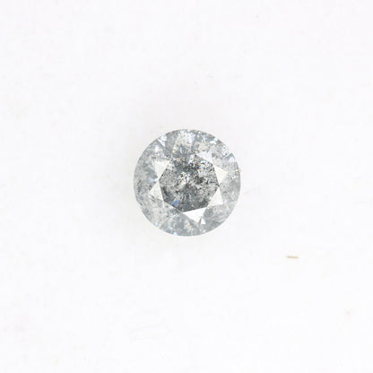 0.42 CT Salt and Pepper Round Brilliant Cut Diamond for Engagement Ring and Unique Bridal Jewelry - JayKrishna Diamond