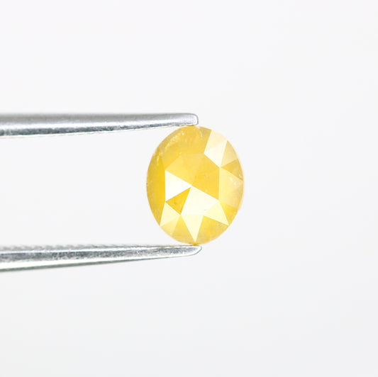 0.52 CT 5.90 MM Fancy Yellow Oval Shape Natural Diamond For Promise Ring - JayKrishna Diamond