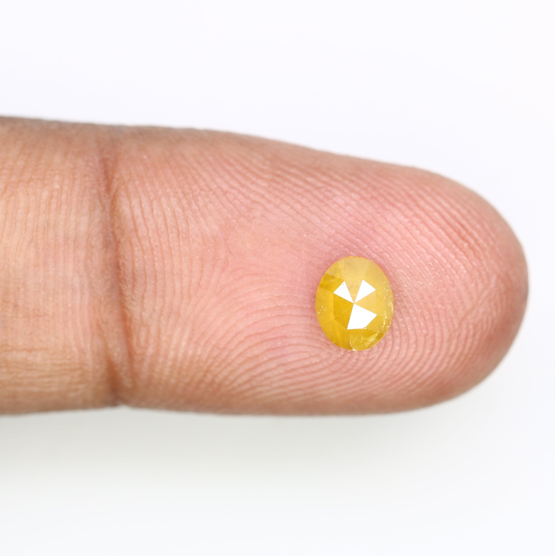 0.52 CT 5.90 MM Fancy Yellow Oval Shape Natural Diamond For Promise Ring - JayKrishna Diamond