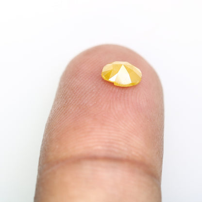 0.52 CT 5.90 MM Fancy Yellow Oval Shape Natural Diamond For Promise Ring - JayKrishna Diamond
