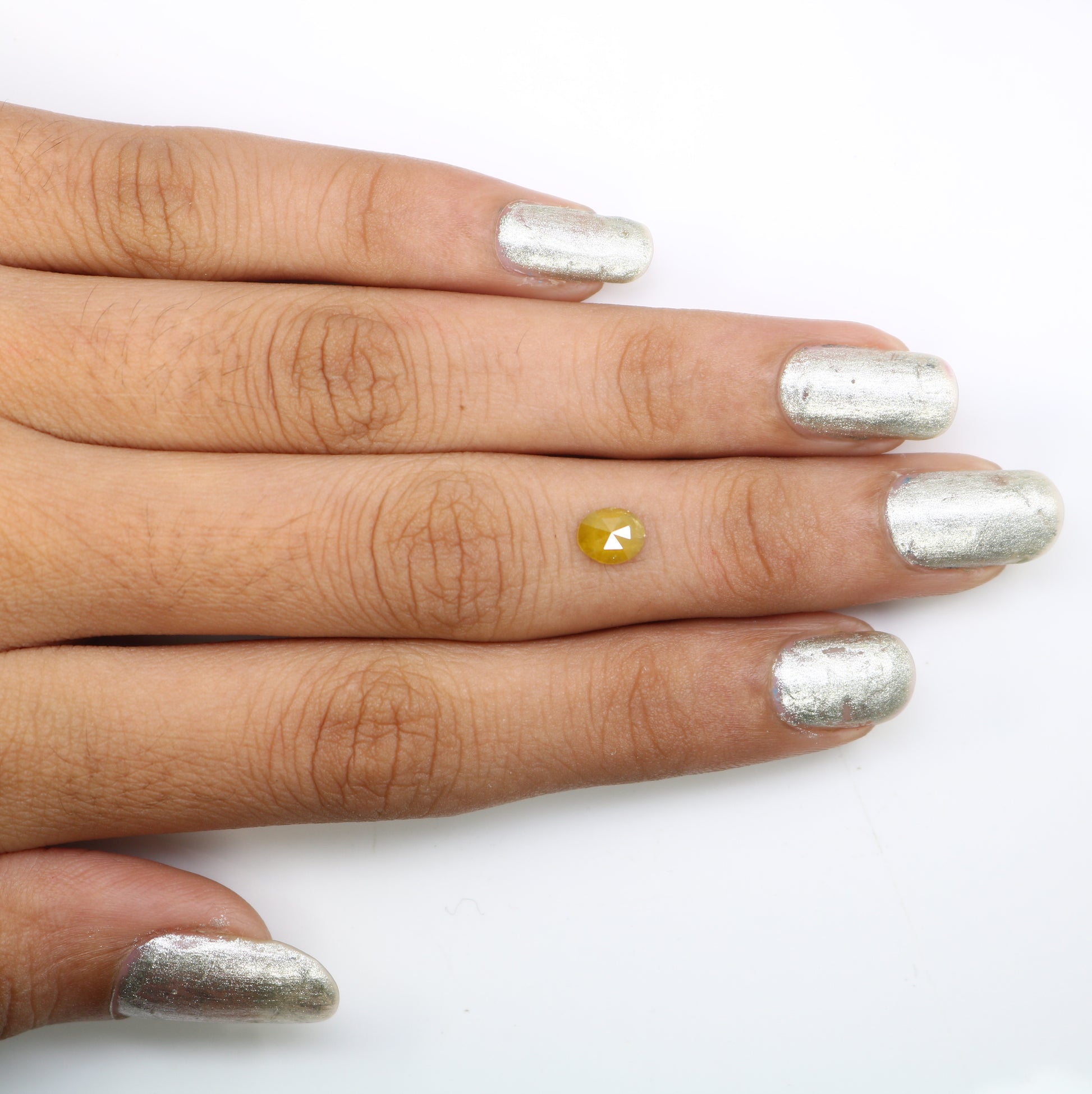 0.52 CT 5.90 MM Fancy Yellow Oval Shape Natural Diamond For Promise Ring - JayKrishna Diamond