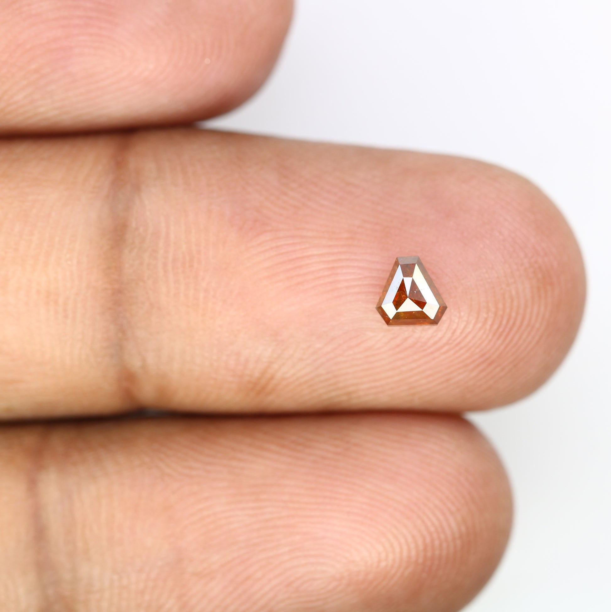 0.39 Carat Triangle Shaped Fancy Red Natural Diamond 4.30 MM | Unique Gemstone for Custom Statement Rings & Bold Fine Jewelry - JayKrishna Diamond