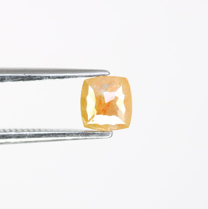 0.48 CT Unique Peach Color 4.70 MM Polished Cushion Shape Diamond For Designer Jewelry - JayKrishna Diamond