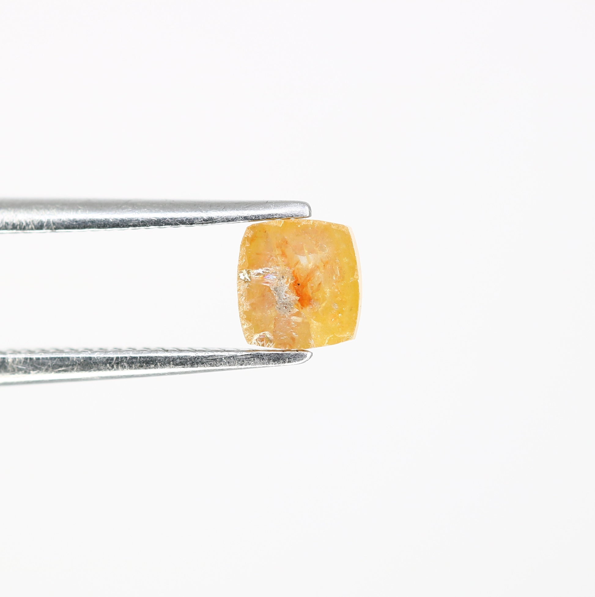 0.48 CT Unique Peach Color 4.70 MM Polished Cushion Shape Diamond For Designer Jewelry - JayKrishna Diamond