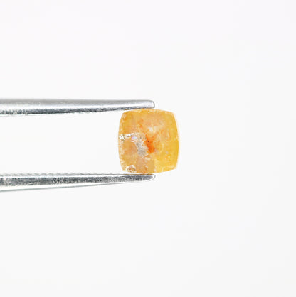 0.48 CT Unique Peach Color 4.70 MM Polished Cushion Shape Diamond For Designer Jewelry - JayKrishna Diamond