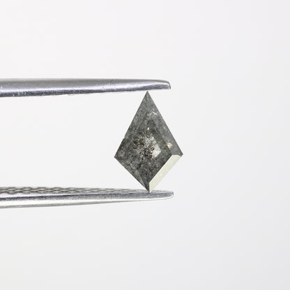 0.49 CT Salt And Pepper Kite Cut Loose Diamond For Engagement Ring - JayKrishna Diamond