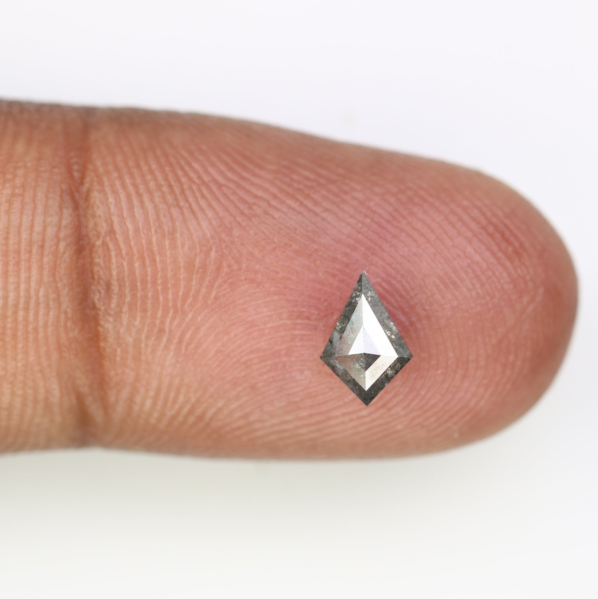 0.49 CT Salt And Pepper Kite Cut Loose Diamond For Engagement Ring - JayKrishna Diamond