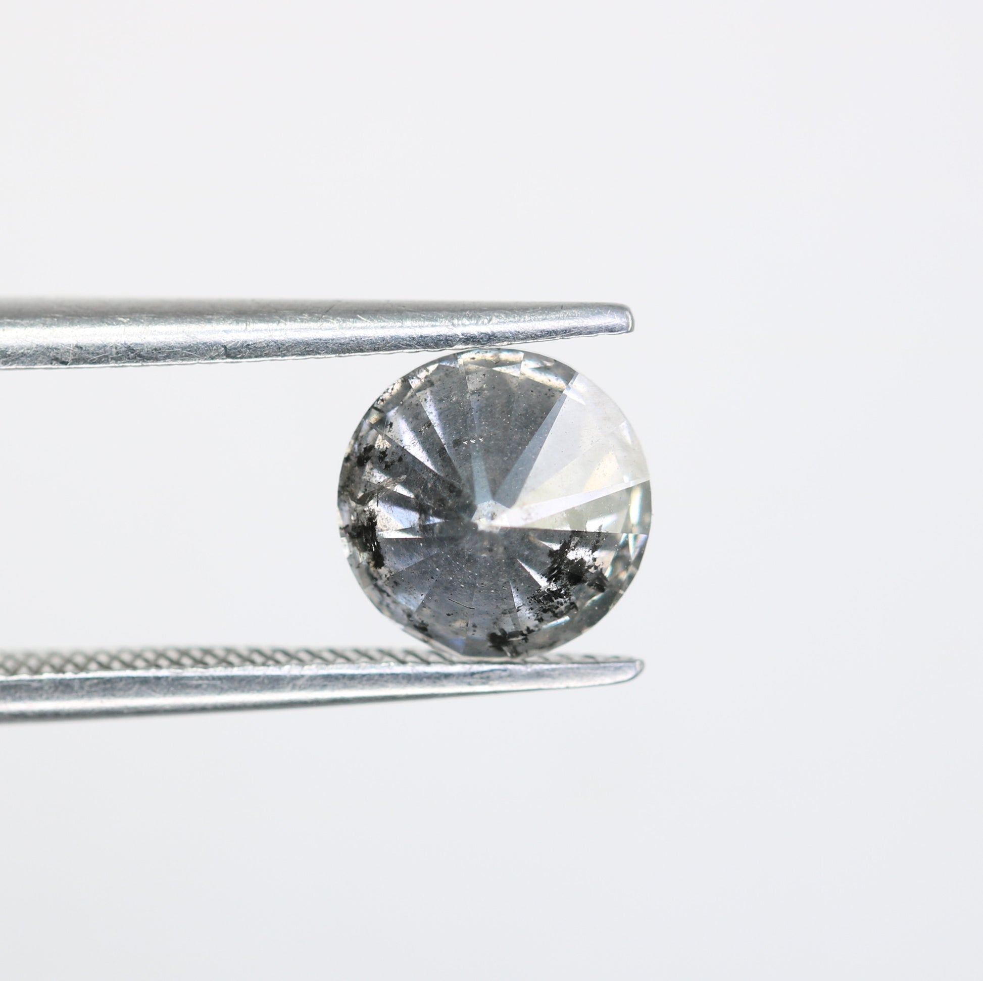 Loose Salt And Pepper Diamond 1.47 Carat Round Brilliant Cut Diamond - JayKrishna Diamond