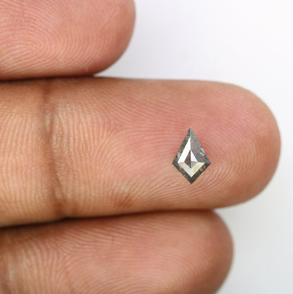0.49 CT Salt And Pepper Kite Cut Loose Diamond For Engagement Ring - JayKrishna Diamond