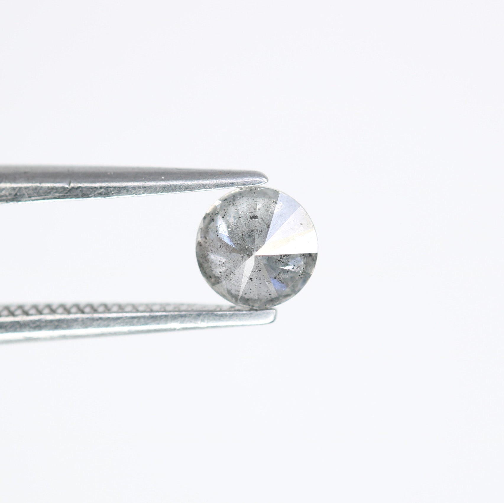 0.40 CT Round Brilliant Cut Salt And Pepper 4.60 x 2.80 MM Diamond For Engagement Ring - JayKrishna Diamond