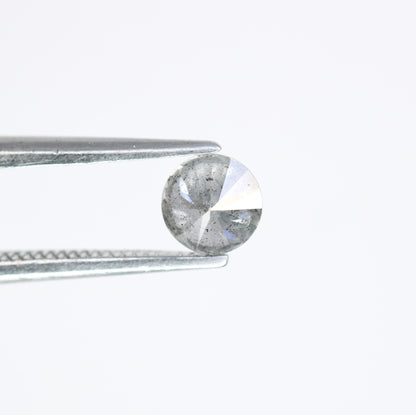 0.40 CT Round Brilliant Cut Salt And Pepper 4.60 x 2.80 MM Diamond For Engagement Ring - JayKrishna Diamond