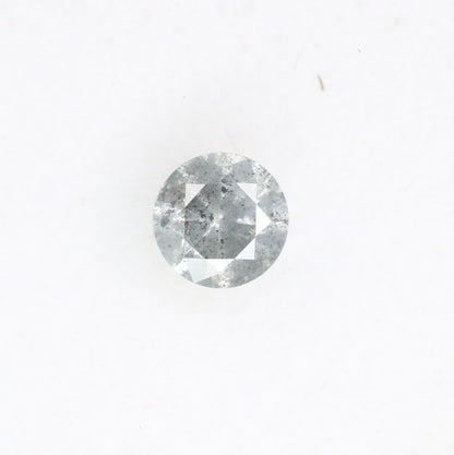 0.40 CT Round Brilliant Cut Salt And Pepper 4.60 x 2.80 MM Diamond For Engagement Ring - JayKrishna Diamond