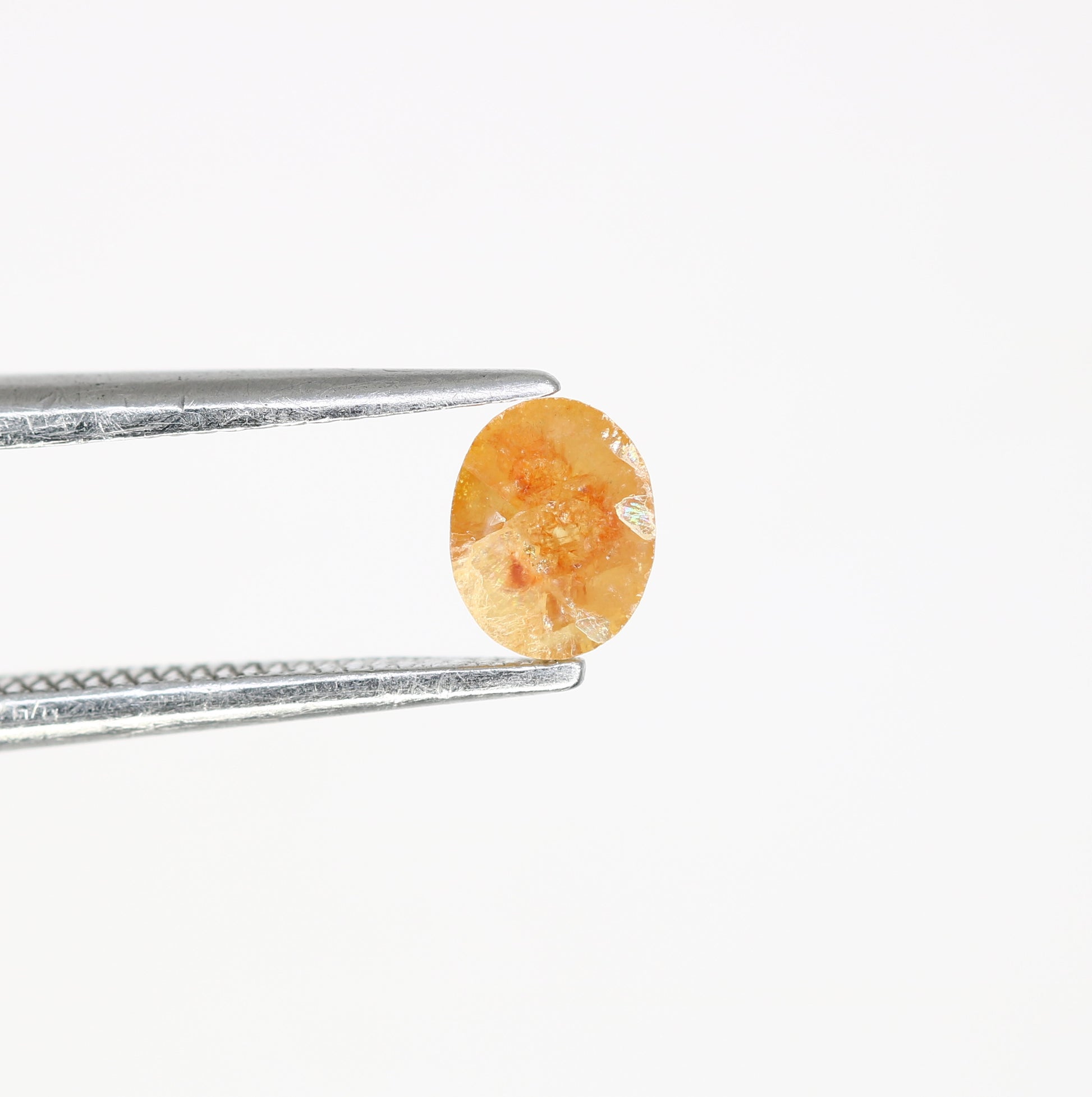 0.39 CT Loose Red 5.10 MM Natural Oval Shape Diamond for Custom Wedding Rings, Unique Engagement Jewelry & Bold Fine Jewelry - JayKrishna Diamond
