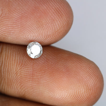 0.37 CT Round Brilliant Cut Salt and Pepper Diamond 4.50 x 2.80 MM | Natural Gemstone for Custom Engagement Rings, Unique Ethical Jewelry & Artisan Fine Jewelry - JayKrishna Diamond