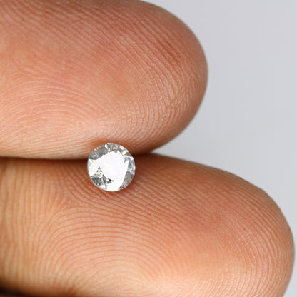 0.45 CT Salt and Pepper Brilliant Cut Round Loose Diamond for Engagement Ring and Custom Bridal Jewelry Design - JayKrishna Diamond